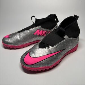 Nike Jr. Zoom Mercurial Superfly 9 Academy XXV TF soccer shoes, Kids 4.5Y Silver